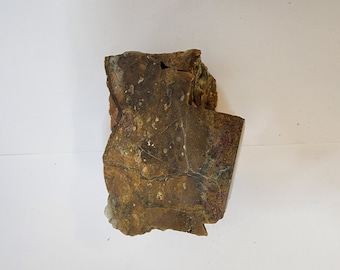Large cut chunk of chert or agate, 3 faces smooth cut measures approx 5"x4"x2"