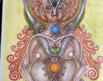 Elven Pregnant Mamma by Rose Drummond 11 x 14