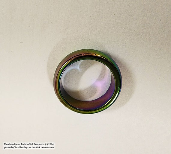 Rainbow Metallic Hematite Ring - image 4