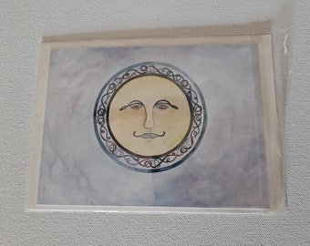 Celtycka karta artystyczna z księżycem autorstwa Jill Sattler