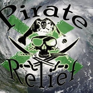 BANDERA DE ALIVIO PIRATA Pegatina