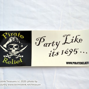 Adesivo para carro: Festa como se fosse 1695 (Pirate Relief)