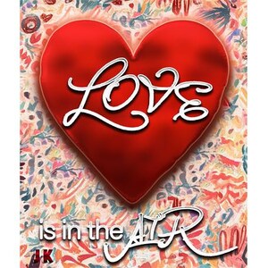 Heart 42 – Red Abstract Heart Poster | Minimalist Romantic Printable | Digital Download Wall Art