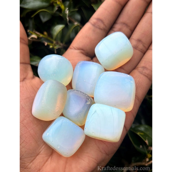 Opal Tumbled Stones 1pc - LOVE, PASSION, ORIGINALITY, self expression, confidence, alleviate worry, heart chakra, crown chakra,water element