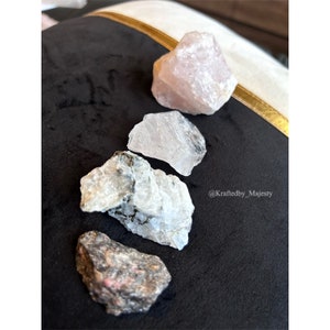 Self Love & Relationships Crystal Set (4pc) - HEALING, ACCEPTANCE, LOVE, forgiveness, heart chakra, healing crystals