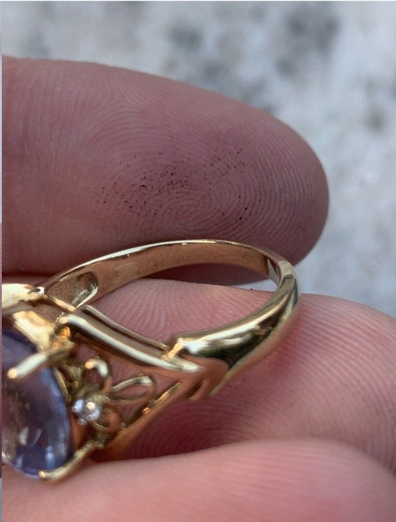 Rare Stunning 5ct Cornflower Blue Sapphire Ring. … - image 4