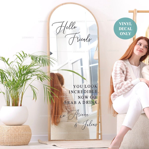 Wedding Selfie Mirror Decal Etsy