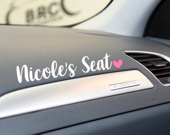 Girlfriends seat car sticker deals