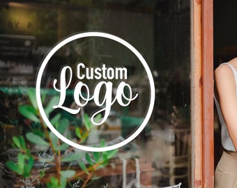 Custom Storefront Logo Decal, Business Logo Sticker for Vehicle, Company Logo Sticker, Custom Window Decal for Business, Send Us Your Logo