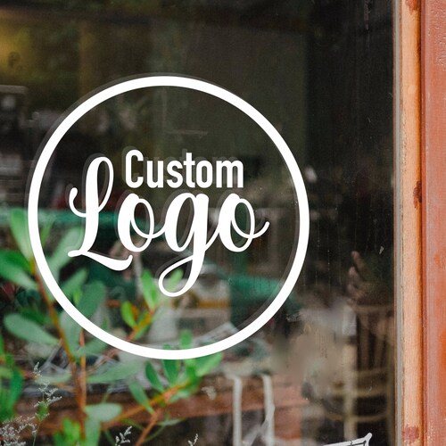 Business Car Window Decal Company Logo Car Sticker Custom Etsy