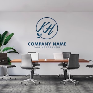 Business Logo Sign Wall Sticker, Custom Business Name Wall Decal, Reception/Office Wall Sticker, Personalised Company Wall Decor, Liemanco