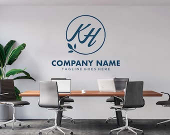 Business Logo Sign Wall Sticker, Custom Business Name Wall Decal, Reception/Office Wall Sticker, Personalised Company Wall Decor, Liemanco