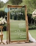 Custom Selfie Mirror Welcome Wedding Decal for Mirror Reception Sign You look Incredible Wedding Mirror Custom Decal Wedding Reception Sign product logo