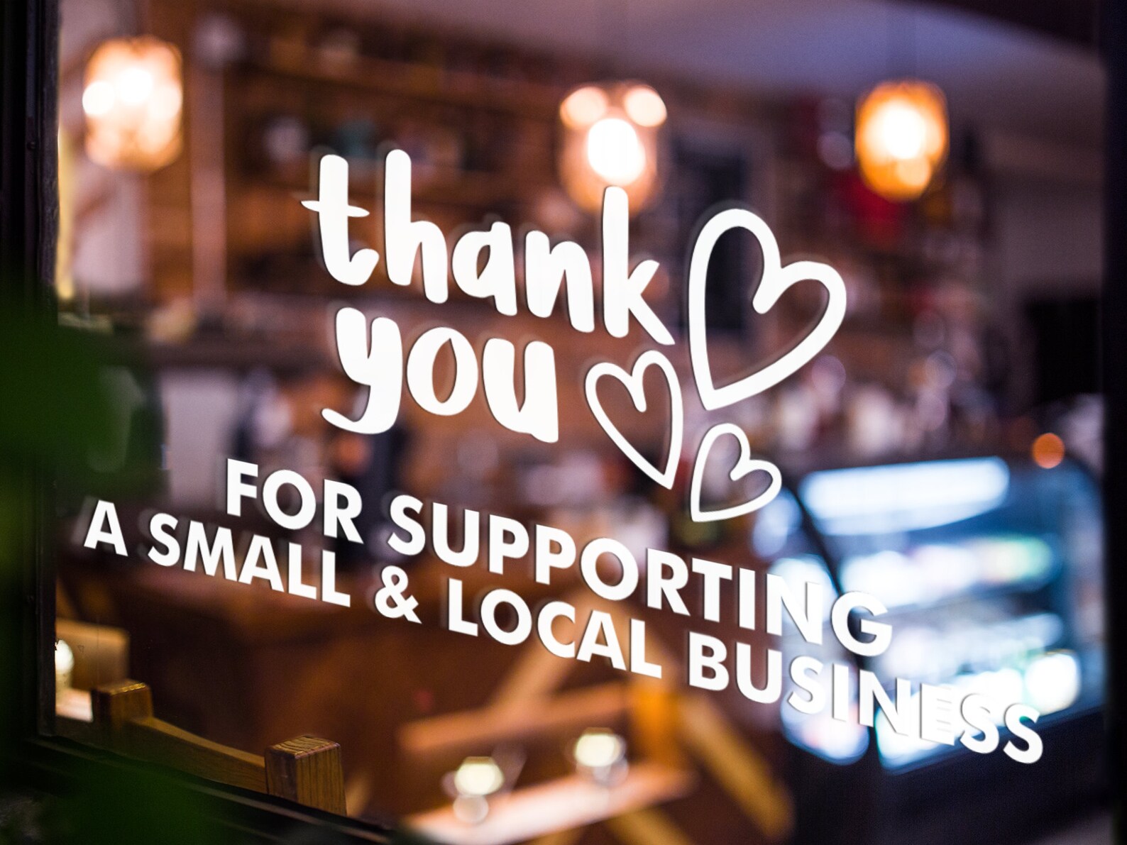 Thank You For Supporting A Small & Local Business decal shop Etsy