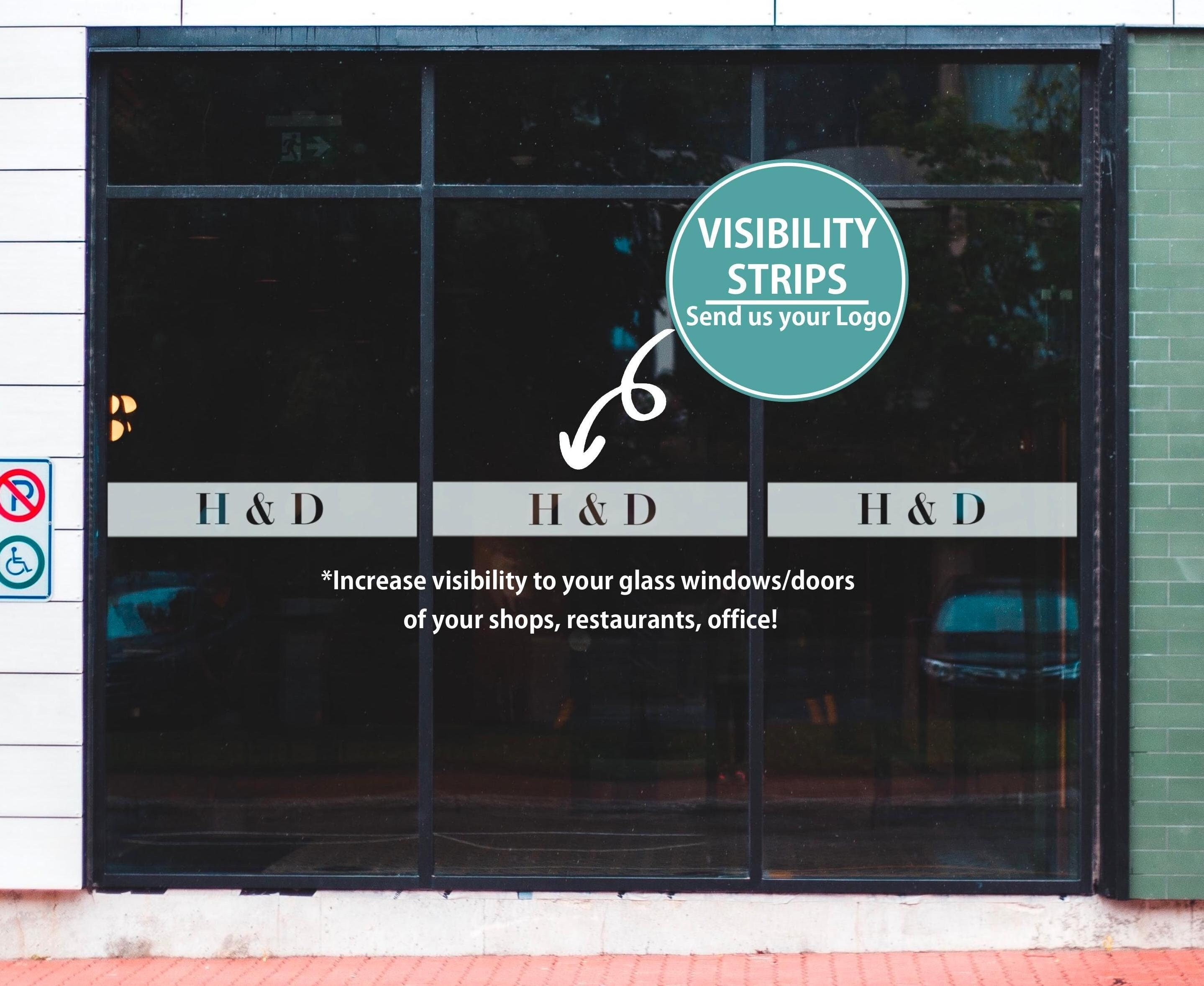 Custom Frosted Visibility Strips With Logo, Safety Visual ...