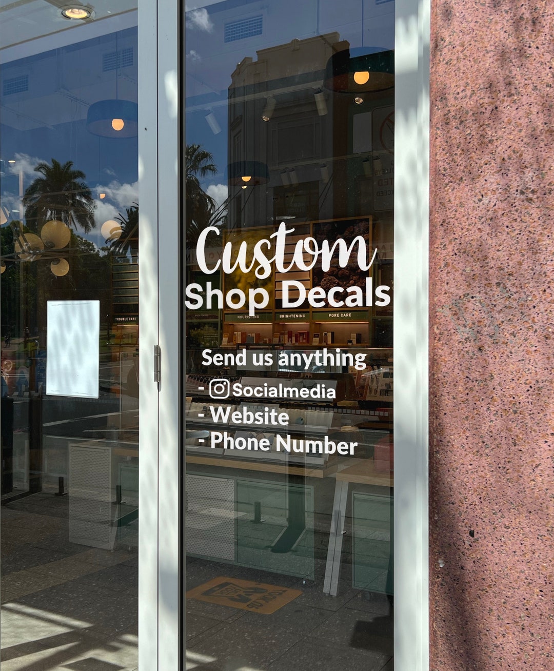 Custom Business Door Decal, Custom Shop Window Sign, Salon Boutique