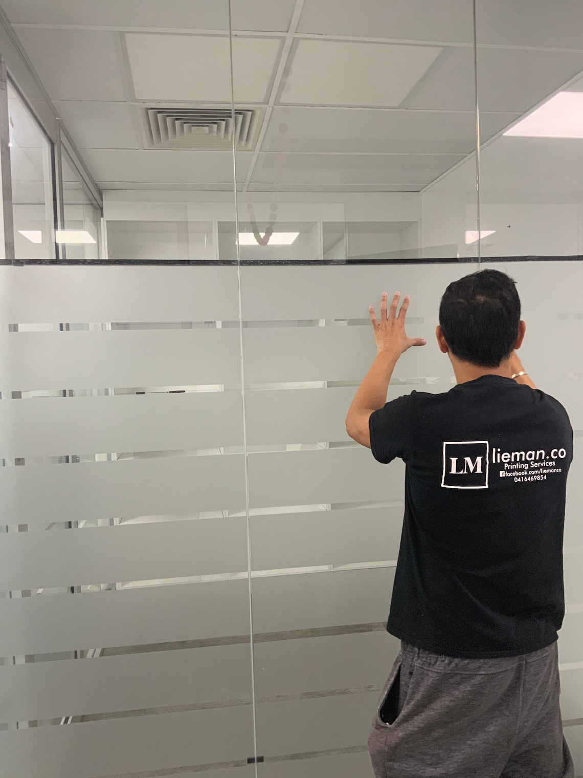 Stripes Frosted Window Film Privacy Sticker for Office Etsy UK