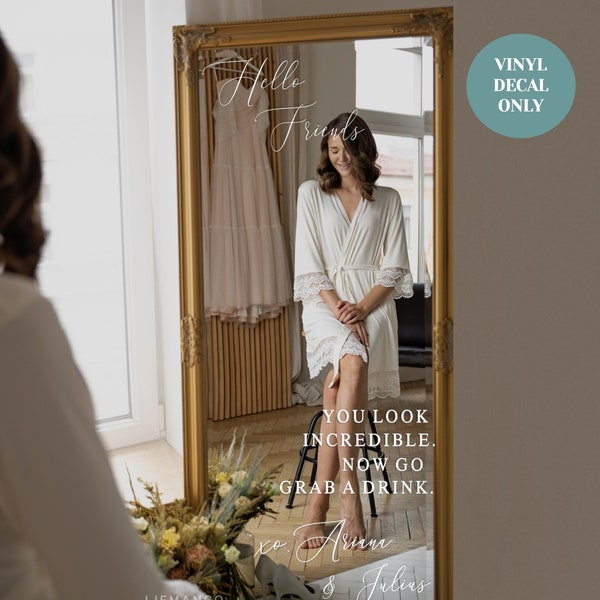 Wedding Selfie Mirror Decal Etsy