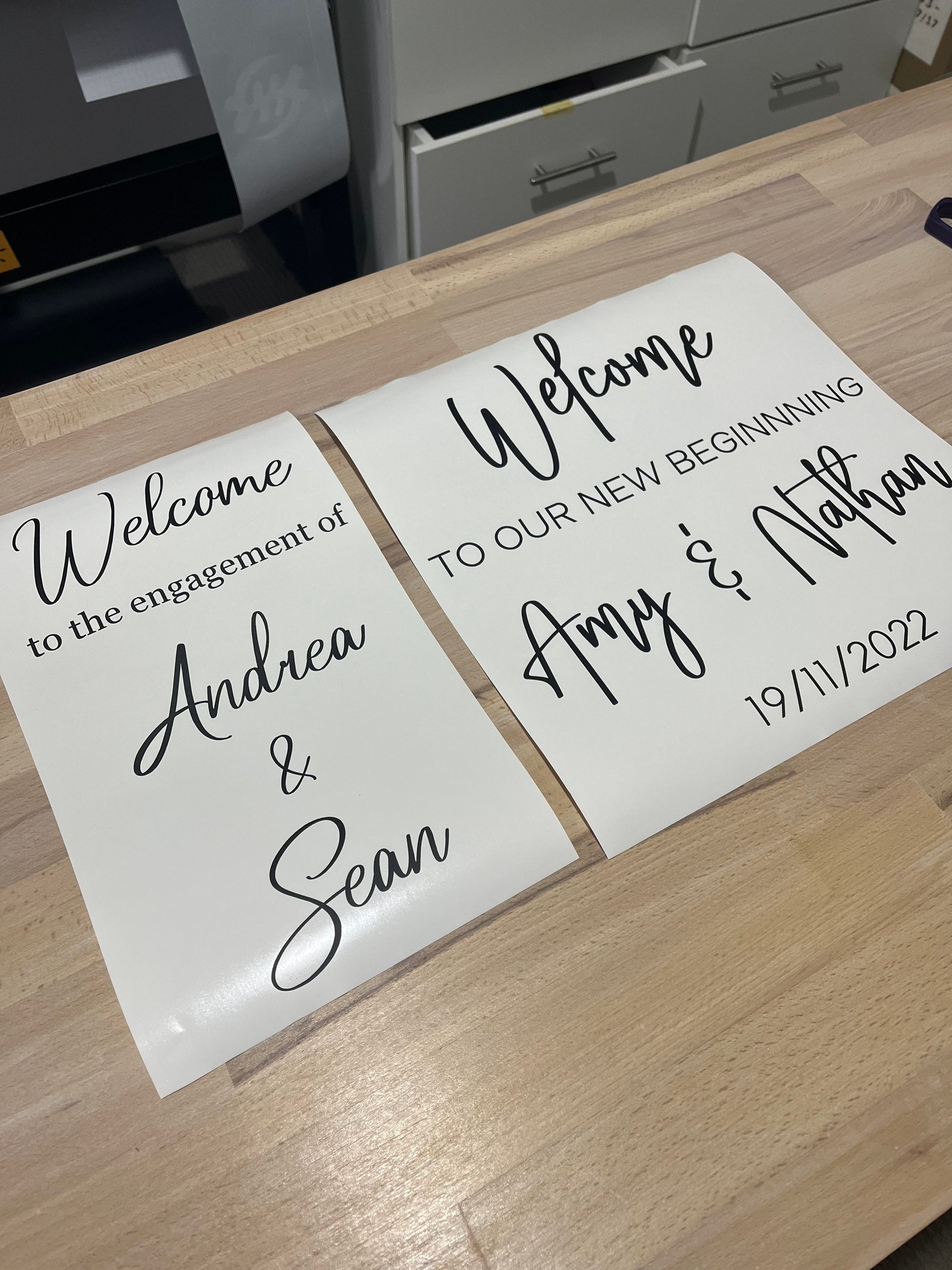 Custom Mirror Decal Wedding Mirror Sticker Mirror Etsy Australia