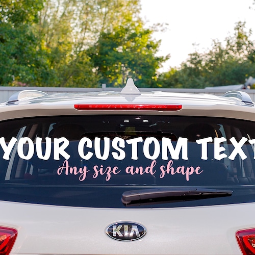 Business Car Window Decal Company Logo Car Sticker Custom Etsy Australia