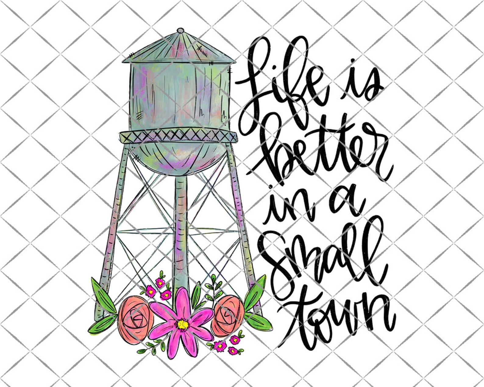 Water Tower Embroidery Water Tower Embroidery