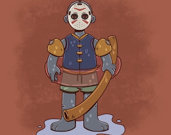 Jason Voorhees - Floaties Galore Print