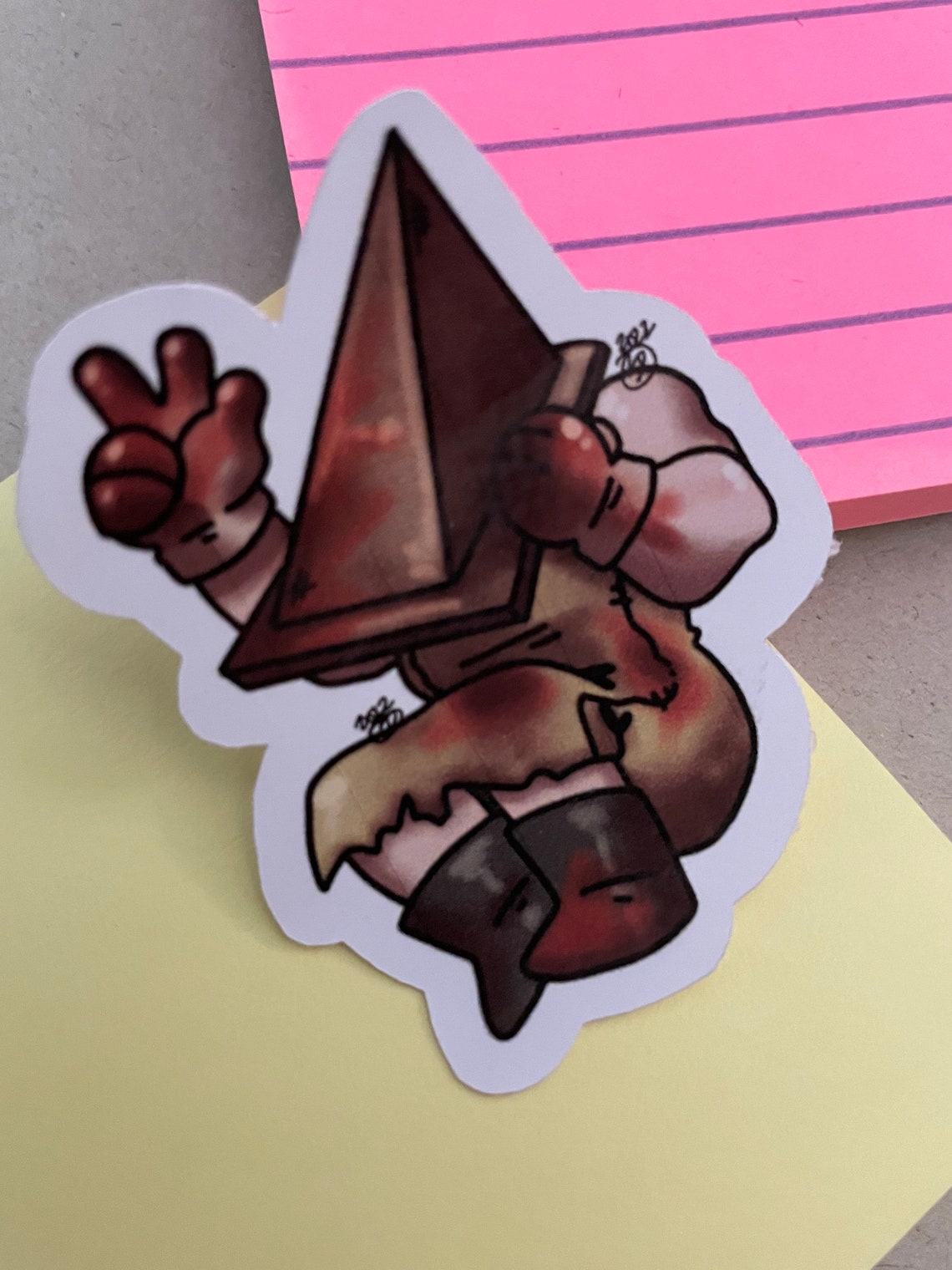 Kid Slasher Sticker Slasher Stickers - Pyramid Head Sticker - Etsy