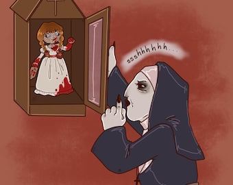 Annabelle and Nun - Escapist Print