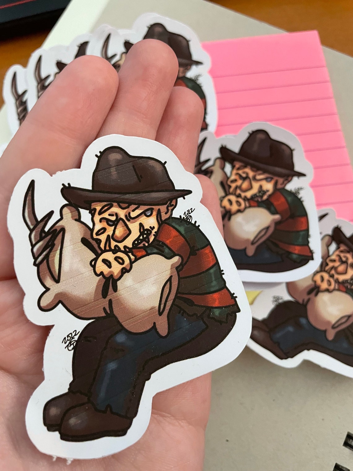 Kid Slasher Sticker Slasher Stickers - Freddy Krueger Sticker - Etsy