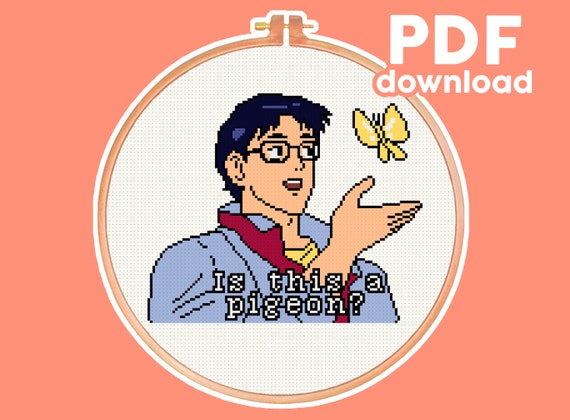 Anime Butterfly meme Sticker for Sale by deecee95  Redbubble