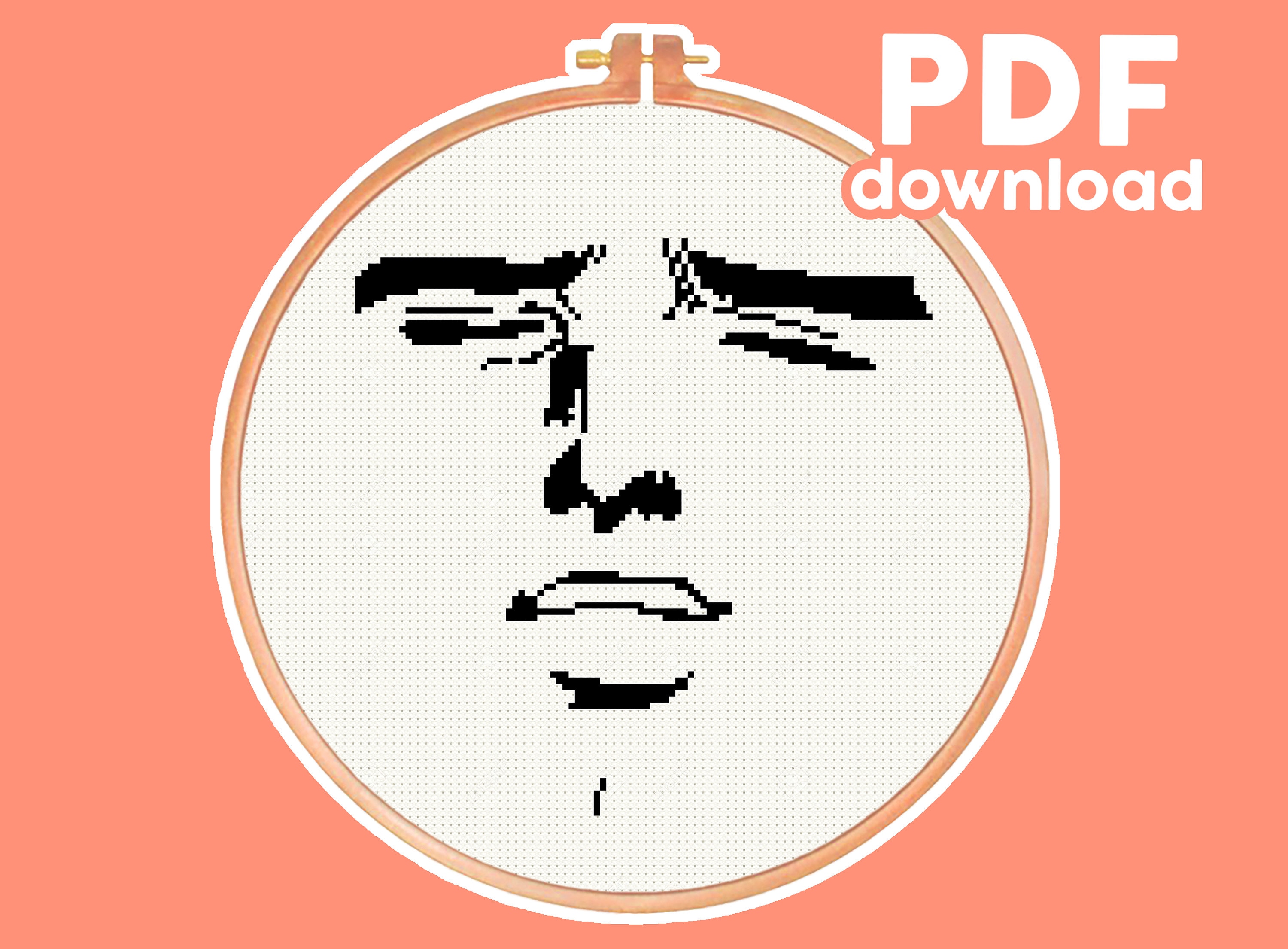 Yaranaika - Sensual Anime Face - Japanese, Manga Meme - Funny, Modern,  Subversive Cross Stitch Pattern - Digital PDF