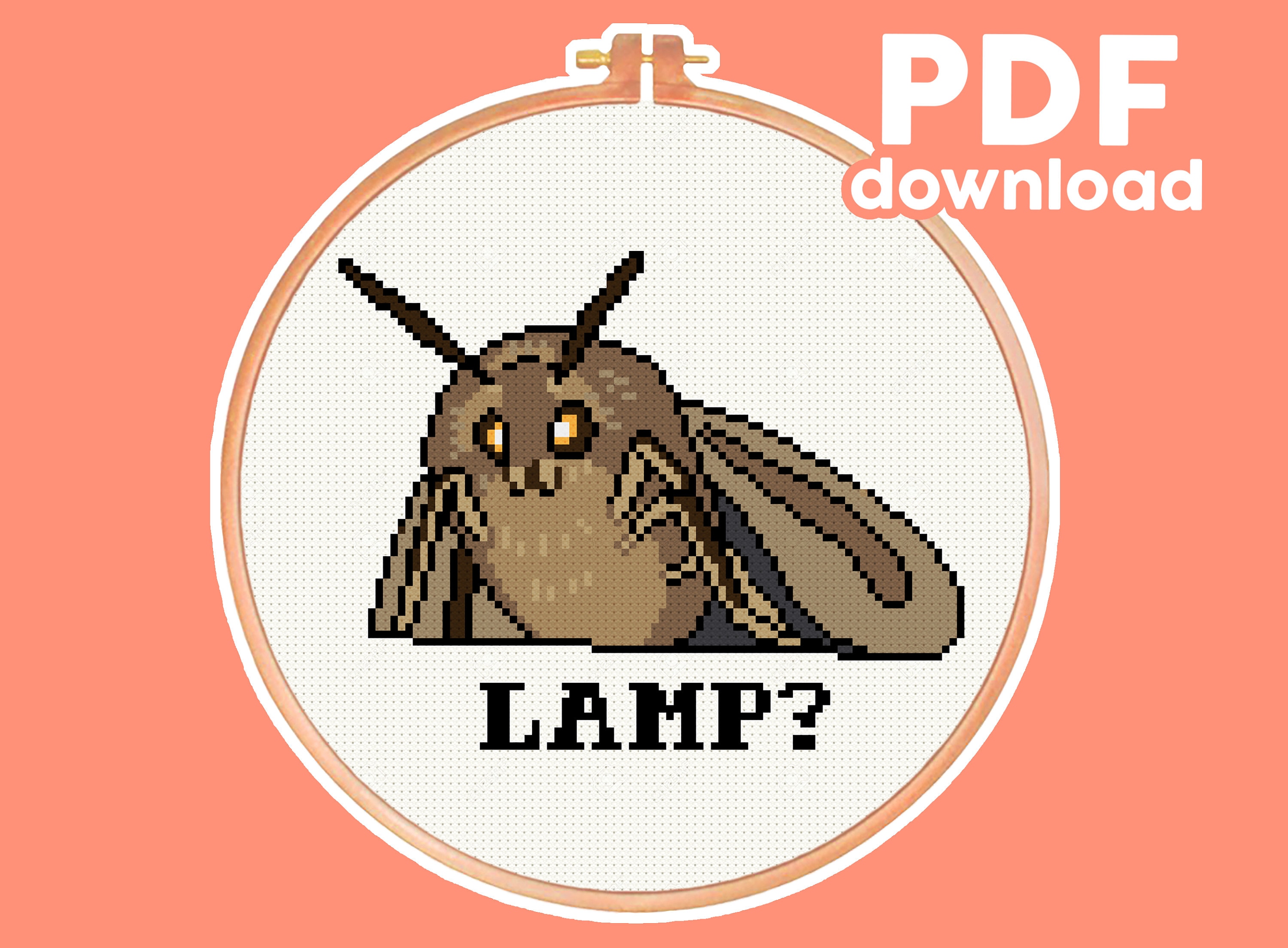 Cursed Emoji - Weird, Funny, Meme - Modern, Subversive Cross Stitch Pattern  - Digital PDF