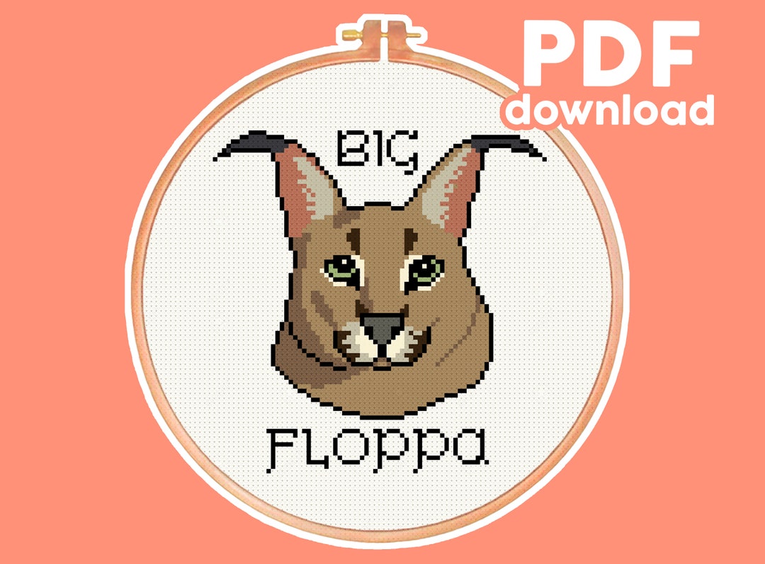 Big Floppa Meme Canvas Print