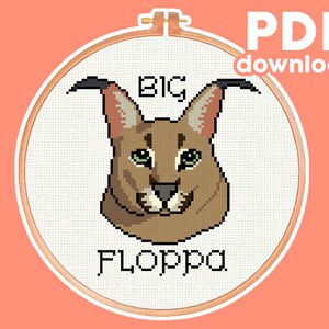 I'm Floppin Crazy - Big Floppa - Meme - Sticker