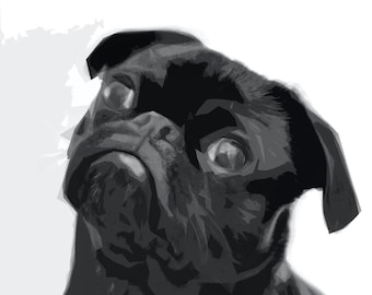 Personalised Pet Portrait Digital File |  Cartoon Pet Illustration | Digital Pet Portrait | Printable Art | Custom Pet Design | Dog & Cat
