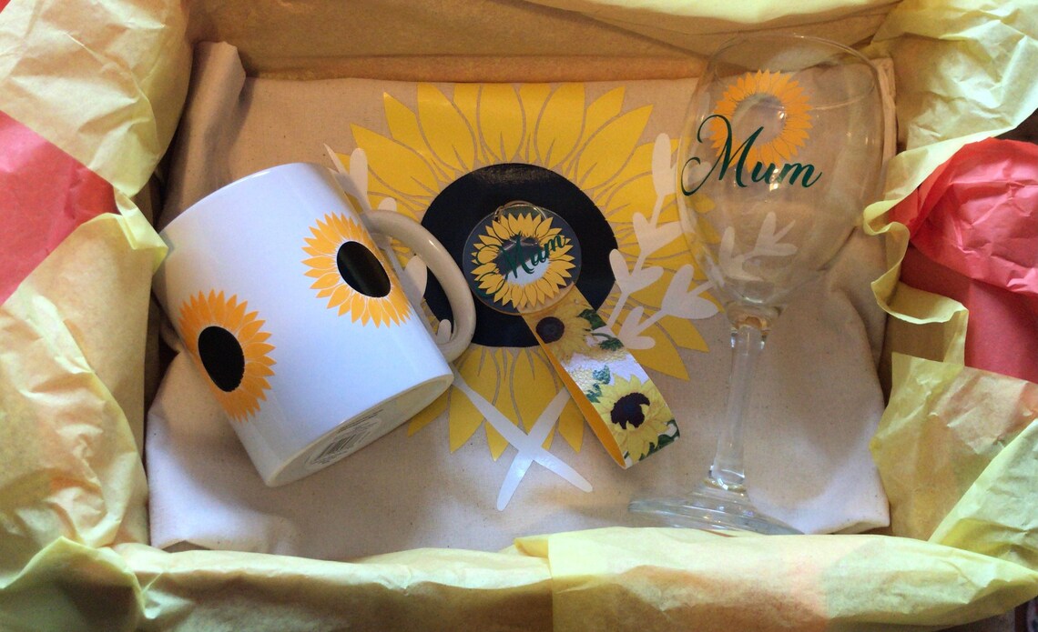 Sunflower Gift Box Etsy