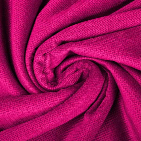 Tissus Velours petit rectangle Rose Fuchsia OEKOTEX