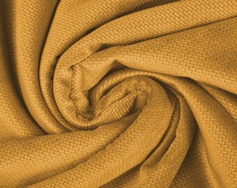 Small rectangle velvet fabric Dark mustard OEKOTEX