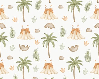 Dinosaur Cotton Fabric / Double Cotton Gauze / Jersey / French Terry / Waterproof Polyester /Minky Oeko-Tex 9