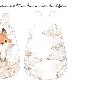 Romantic Fox Sleeping Bag Panel