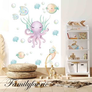 Familyfabric Non-Woven Wallpaper / Panoramic wall panel for children's bedroom Ocean 1