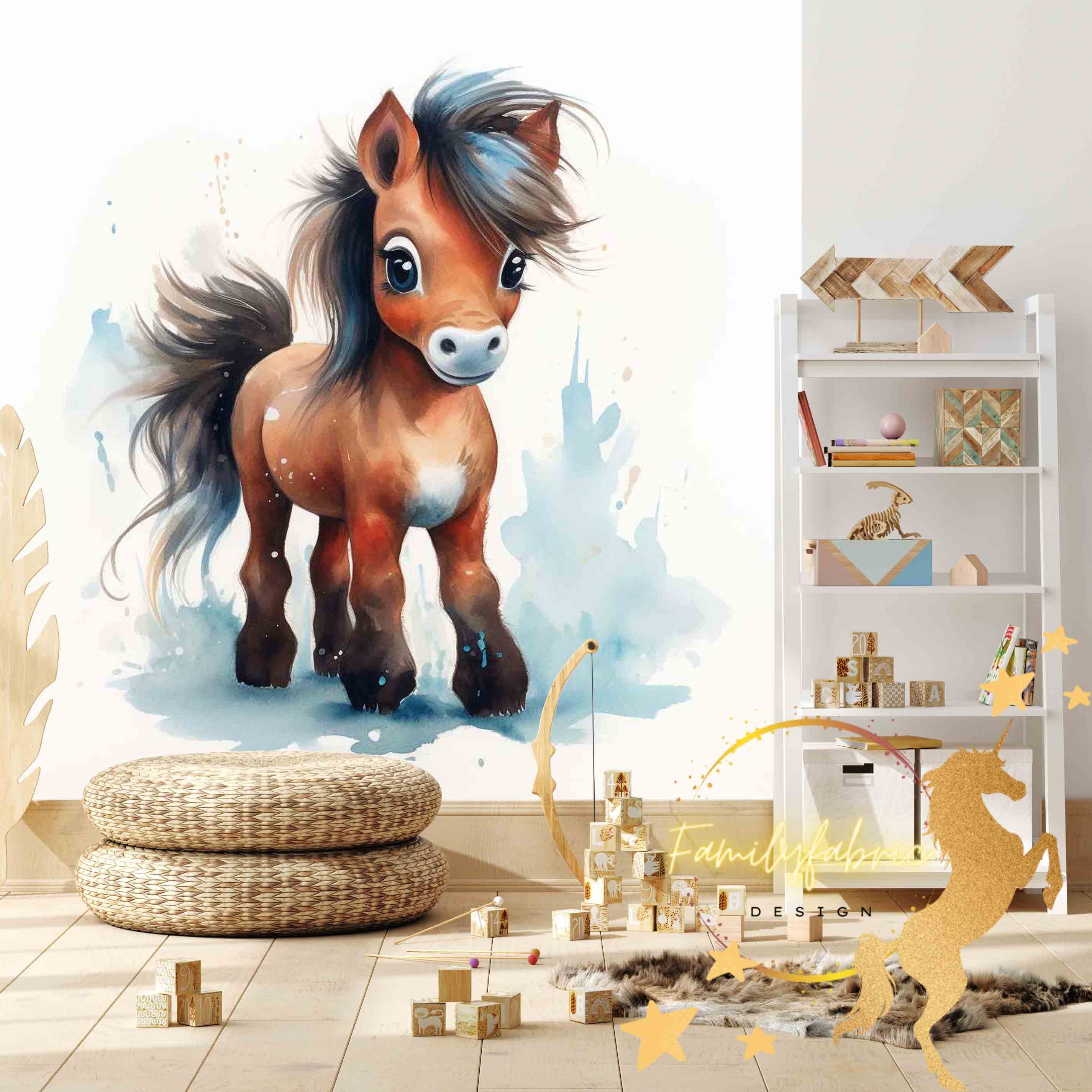 Wallpaper horse children\'s room