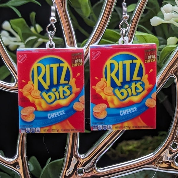 Ritz Bits Cheese Sandwich Earrings