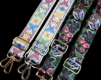 Guitar Purse Straps Butterfly