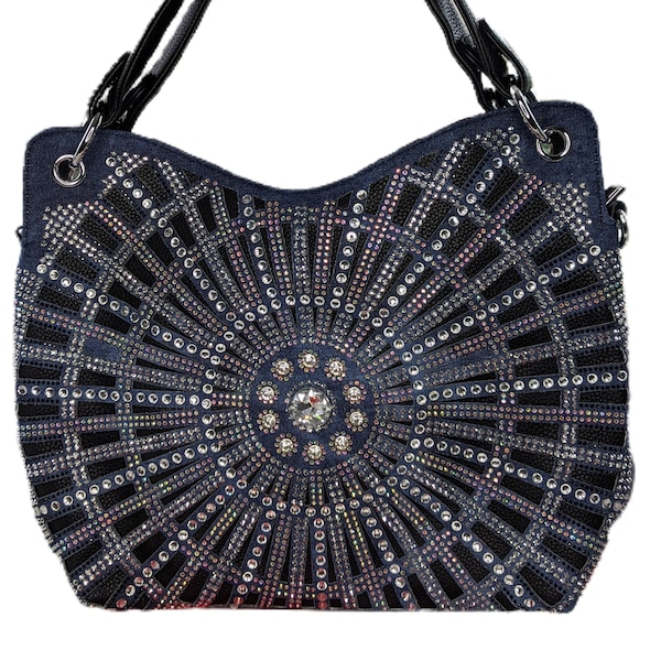 Rhinestone Shoulder Bag Etsy
