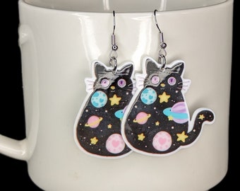 Cosmic Cat Earrings