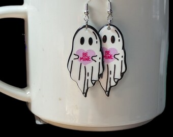 Valentine's Ghost Earrings