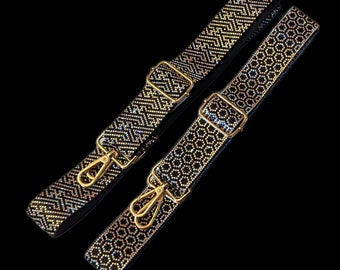 Black Sparkle Purse Straps