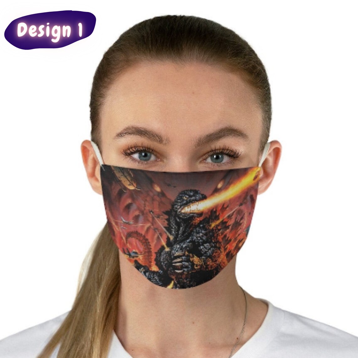 Godzilla Face mask Godzilla Movie mask Monster face mask | Etsy