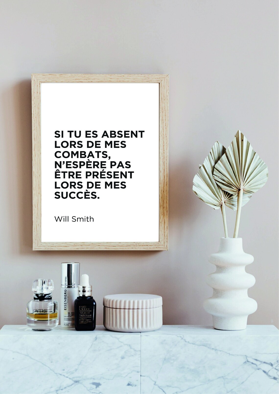 Si tu es absent lors de mes combats Will Smith. Poster Etsy